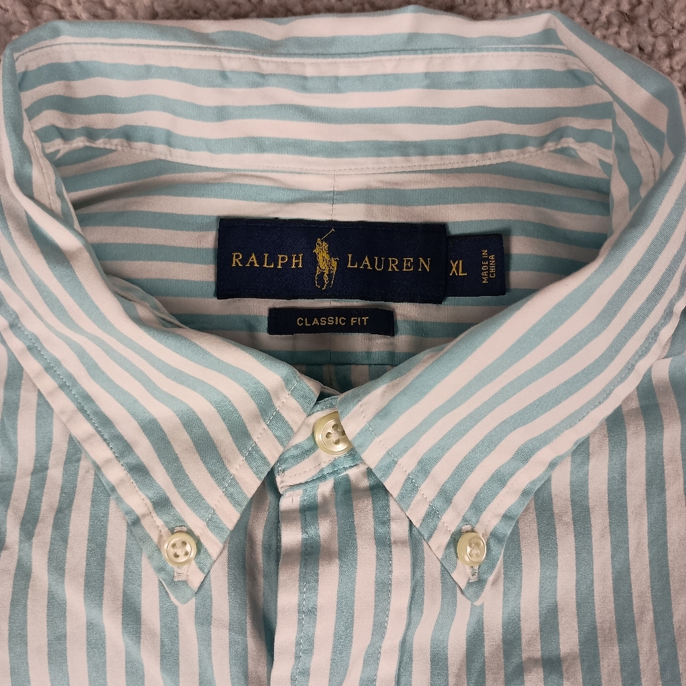 Ralph Lauren Blue Label Classic Fit XL Men's Long Sleeve Shirt - Picture 3 of 10